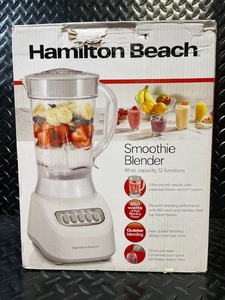 lot 343 image: Hamilton Beach Smoothie Blender 48 oz - 12 Functions