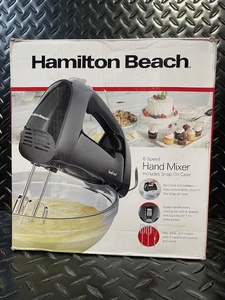 lot 350 image: Hamilton Beach Hand Mixer 6-Speed with Snap-On Case