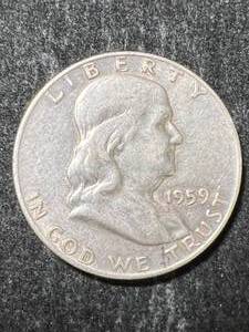 lot 08 image: 1959-D US FRANKLIN HALF DOLLAR