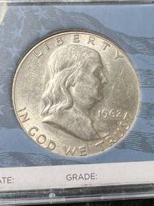lot 19 image: 1962-D US FRANKLIN HALF DOLLAR IN CASE