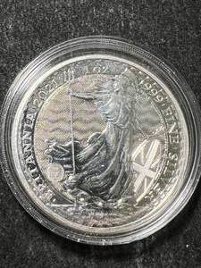 lot 42 image: 2021 BRITTANIA 1 TROY OZ .999 FINE SILVER IN AIRTITE