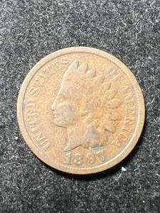 lot 62 image: 1897 US INDIAN HEAD CENT
