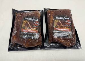 lot 33 image: K. 2x 1.25lbs St. Louis Style Pork Ribs-Full Cooked