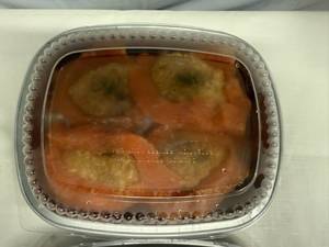 lot 95 image: K. 2x 4 portions Atlantic Salmon wSeafood Stuffing