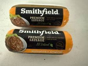 lot 279 image: 2x 1lb Smithfield Premium Pork Sausage