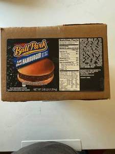 lot 112 image: DD. 12x Ball Park Flame Grilled Hamburgers