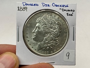 lot 9 image: 1889 Morgan Silver Dollar DDO  Double Ear