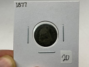 lot 20 image: 1877 Silver Seated Dime