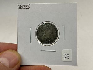 lot 23 image: 1835 Bust Silver Dime