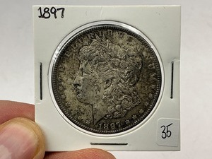 lot 35 image: 1897 Silver Morgan Dollar