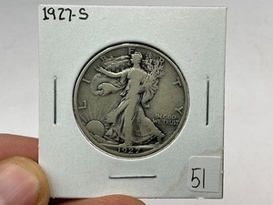 lot 51 image: 1927-S Silver Walking Liberty Half Dollar