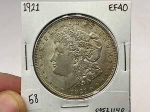 lot 58 image: 1921 Morgan Silver Dollar