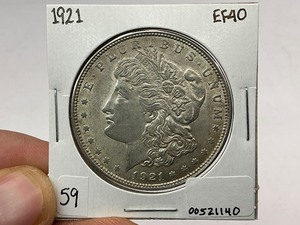 lot 59 image: 1921 Morgan Silver Dollar