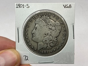lot 72 image: 1901-S Morgan Silver Dollar
