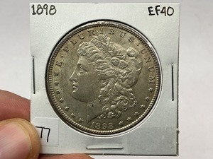 lot 77 image: 1898 Morgan Silver Dollar