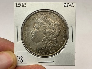 lot 78 image: 1898 Morgan Silver Dollar