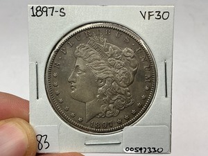 lot 83 image: 1897-S Morgan Silver Dollar