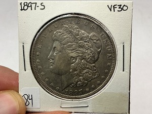 lot 84 image: 1897-S Morgan Silver Dollar