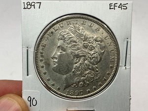 lot 90 image: 1897 Morgan Silver Dollar