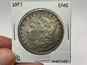 lot 92 image: 1897 Morgan Silver Dollar