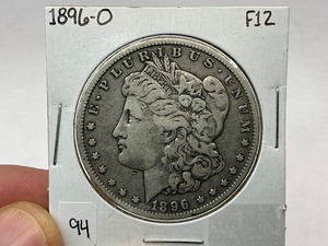 lot 94 image: 1896-O Morgan Silver Dollar