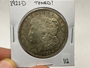 lot 112 image: 1921-D Morgan Silver Dollar