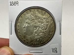 lot 118 image: 1889 Morgan Silver Dollar