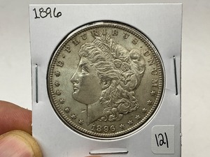 lot 121 image: 1896 Morgan Silver Dollar
