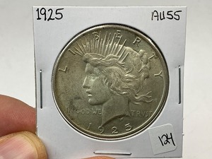 lot 124 image: 1925 Silver Peace Dollar