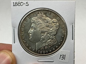 lot 131 image: 1880-S Morgan Silver Dollar