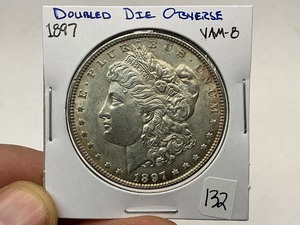 lot 132 image: 1897 Morgan Silver Dollar DDO Vam-8