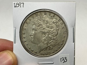 lot 133 image: 1897 Morgan Silver Dollar