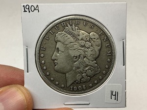 lot 141 image: 1904 Morgan Silver Dollar