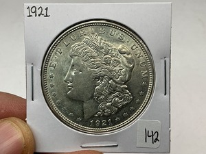 lot 142 image: 1921 Morgan Silver Dollar