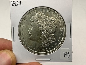 lot 143 image: 1921 Morgan Silver Dollar