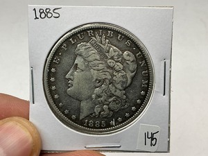 lot 145 image: 1885 Morgan Silver Dollar