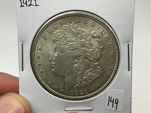 lot 149 image: 1921 Morgan Silver Dollar