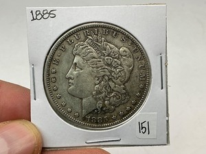lot 151 image: 1885 Morgan Silver Dollar