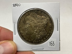 lot 153 image: 1890 Morgan Silver Dollar