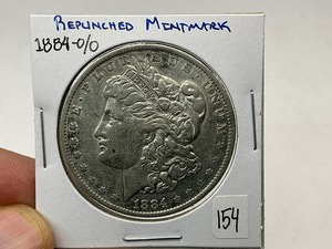 lot 154 image: 1884-OO Morgan Silver Dollar