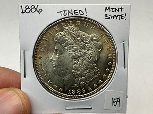 lot 159 image: 1886 Morgan Silver Dollar