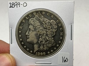 lot 160 image: 1899-O Morgan Silver Dollar