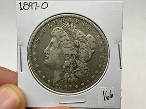 lot 166 image: 1897-O Morgan Silver Dollar