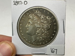 lot 167 image: 1897-O Morgan Silver Dollar