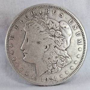 lot 21 image: 1921S Morgan Dollar $1