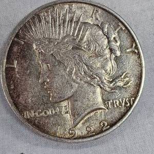 lot 103 image: 1922D Peace Dollar $1-VG
