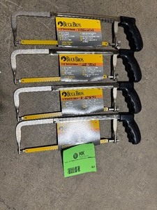 lot 67 image: Lot if 4 Buck Bros 3-18 Depth Cut hacksaw new