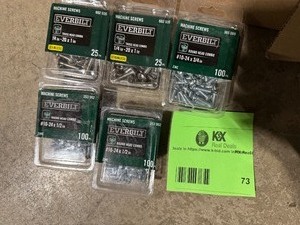 lot 73 image: Lot of assorted Everbuilt machine  screws  various models customer return see pictures