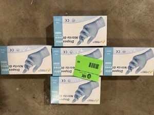 lot 89 image: Lot of boxes of disposable nitrile gloves new