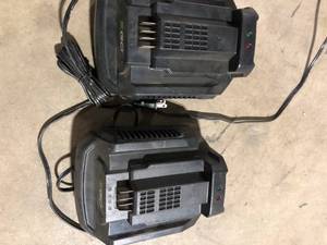 lot 15 image: Lot of 2 used EGO Charger 56V Power 280W Customer Returns See Pictures